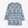 Shirts*Vilagallo Camisa Francina Ikat Green Pink Gold