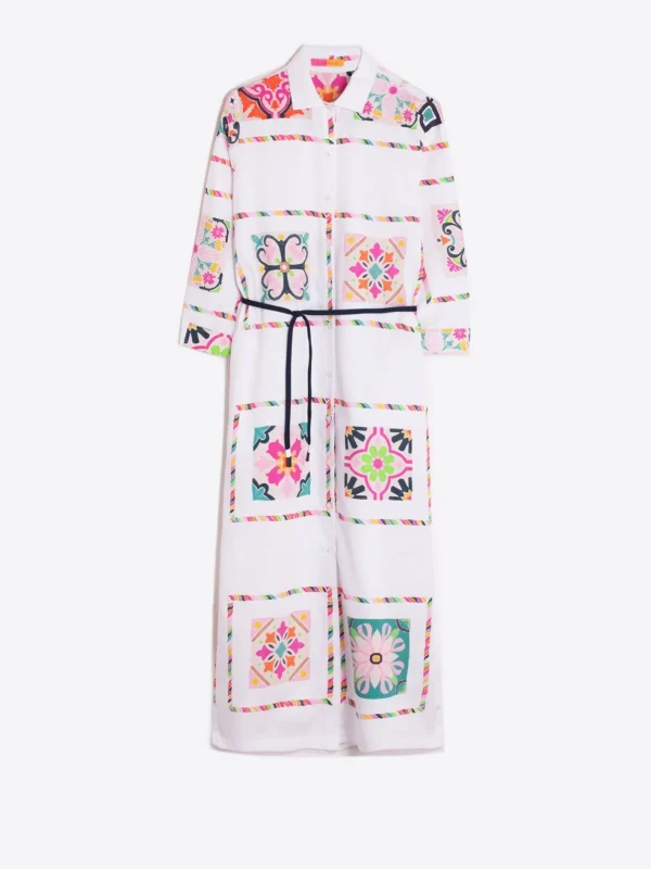 Dresses*Vilagallo Dress Antonella Tiles Design Print