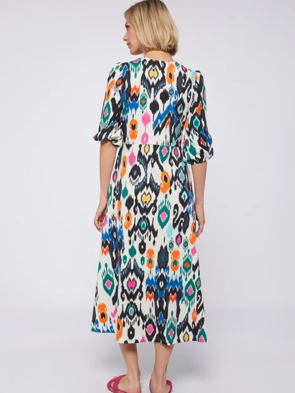 Dresses*Vilagallo Dress Carolina Ikat Knit Print