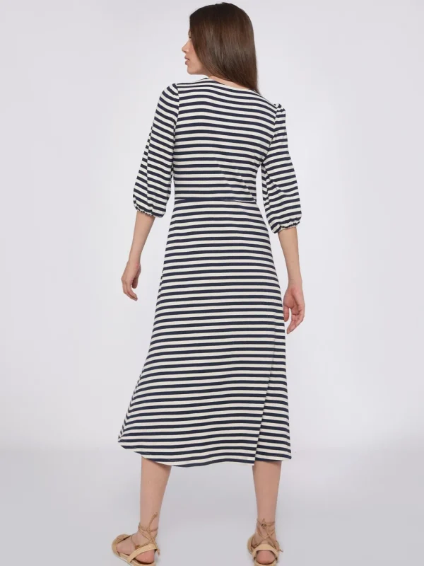 Dresses*Vilagallo Dress Carolina Navy Stripe Canale