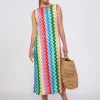Dresses*Vilagallo Dress Cindy Italian Multicolour Crochet