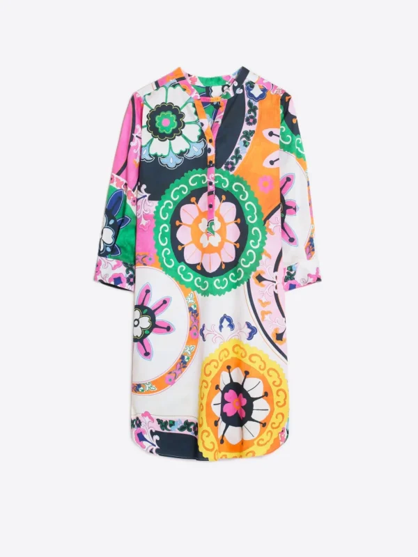 Dresses*Vilagallo Dress Dani Suzani Cotton Satin