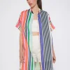 Dresses*Vilagallo Dress Harper Stripe Pure Linen