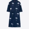 Dresses*Vilagallo Dress Hester Emb Navy Linen