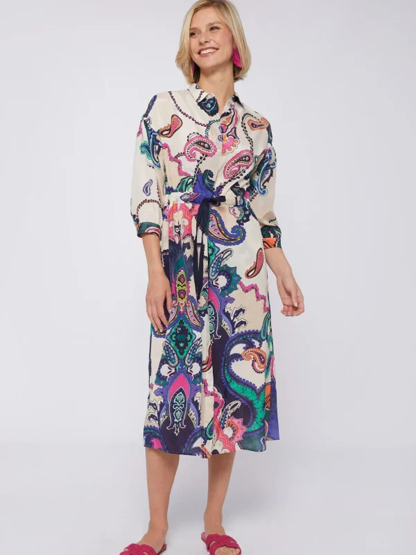 Dresses*Vilagallo Dress Lipa Maxi Paisley Print
