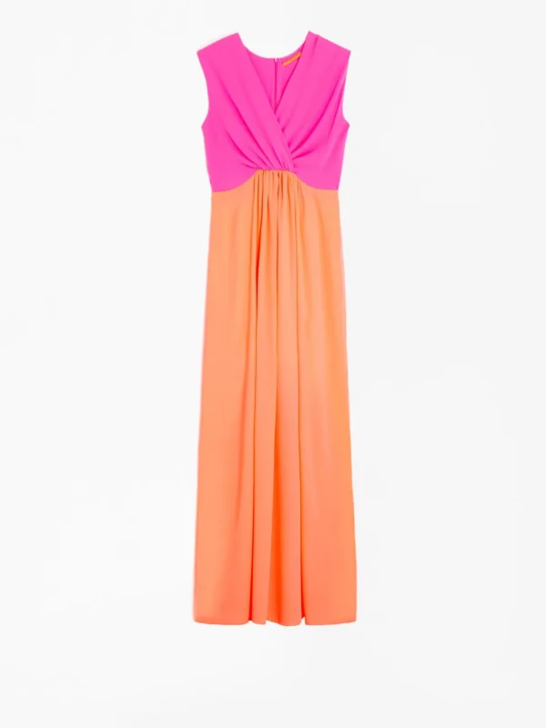 Dresses*Vilagallo Dress Lucia Orange Fluor Georgette