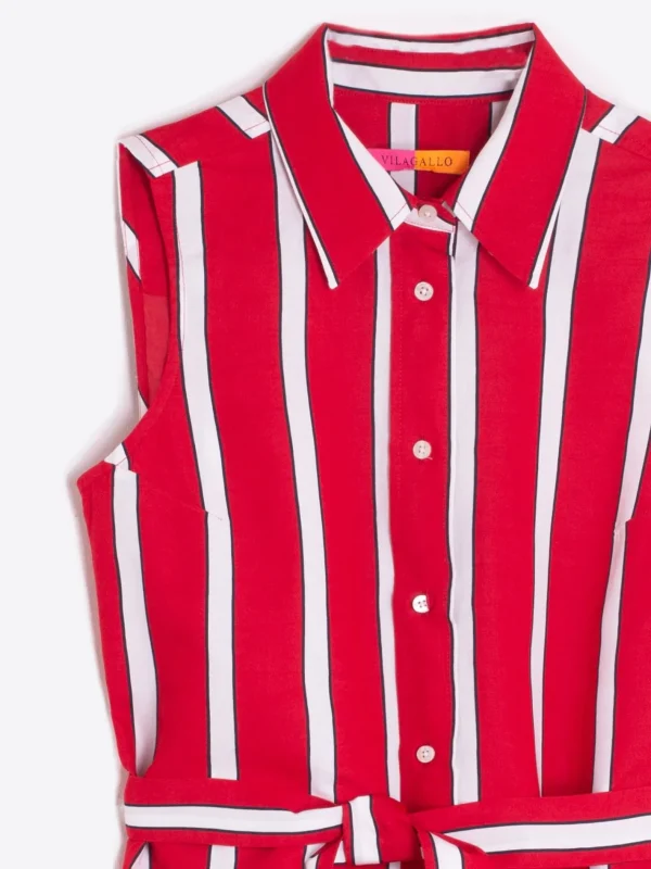 Dresses*Vilagallo Dress Mariya Red Stripes