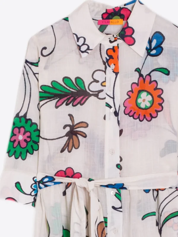 Dresses*Vilagallo Dress Natalia Daisy Flower Print