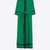 Dresses*Vilagallo Dress Natalia Green Linen