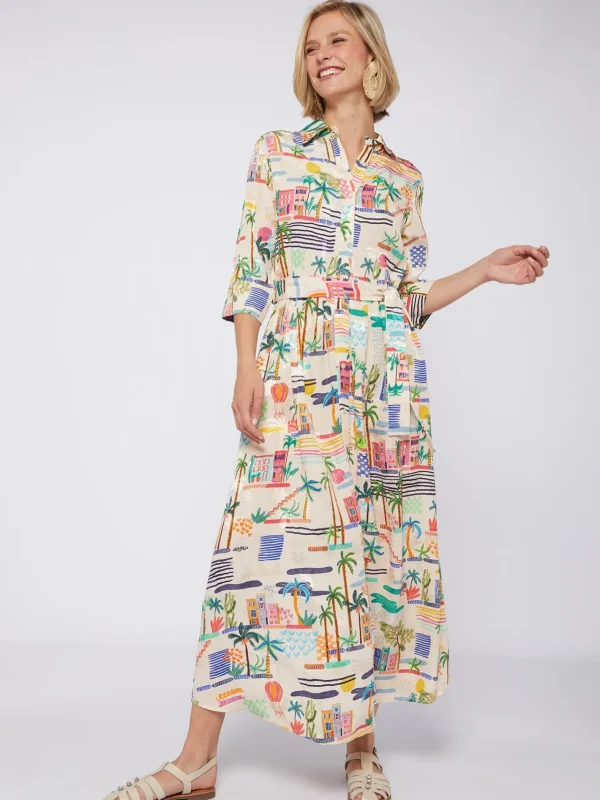 Dresses*Vilagallo Dress Natalia Villajoyosa Acuarela