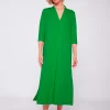 Dresses*Vilagallo Dress Noam Green Knit