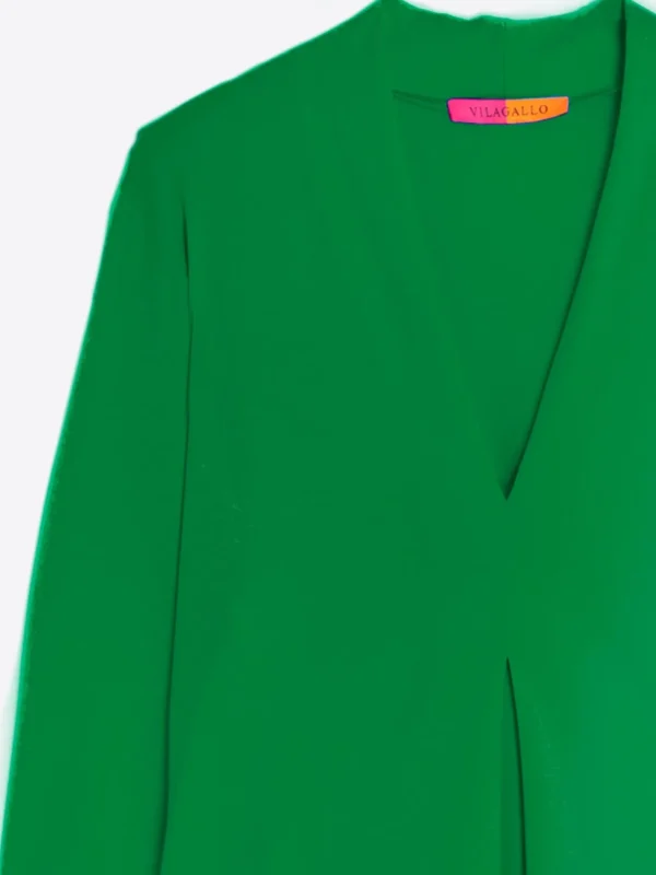 Dresses*Vilagallo Dress Noam Green Knit