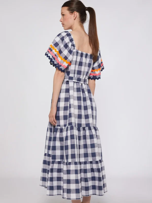 Dresses*Vilagallo Dress Palmira Vichy Navy