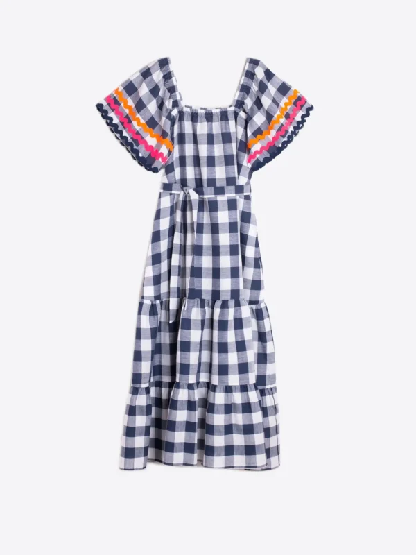 Dresses*Vilagallo Dress Palmira Vichy Navy