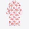 Dresses*Vilagallo Dress Tyanna Pink Palm Tree Print