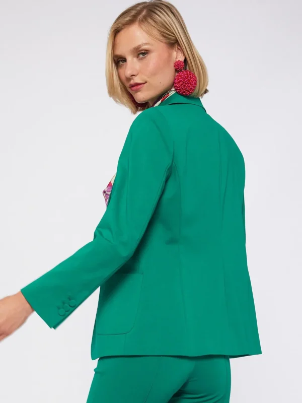 Jackets*Vilagallo Jacket Harlow Green Knit Perfect Fit