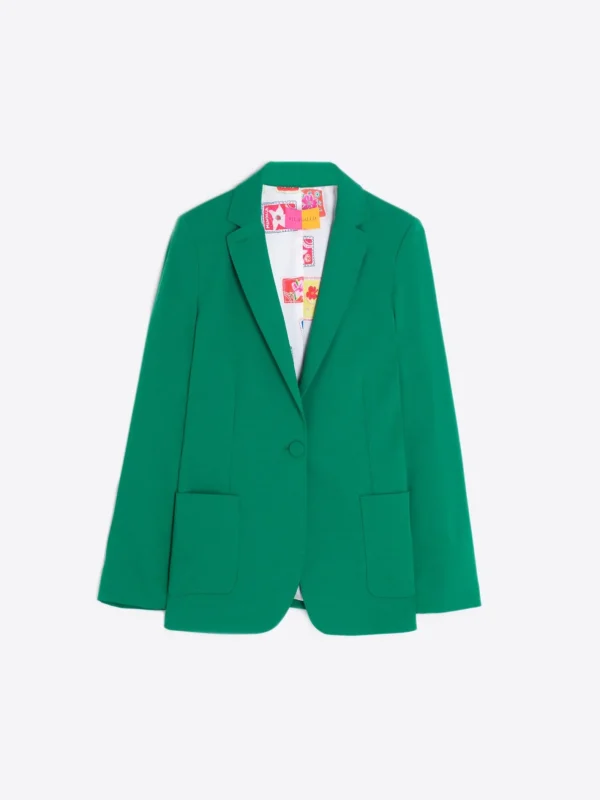 Jackets*Vilagallo Jacket Harlow Green Knit Perfect Fit