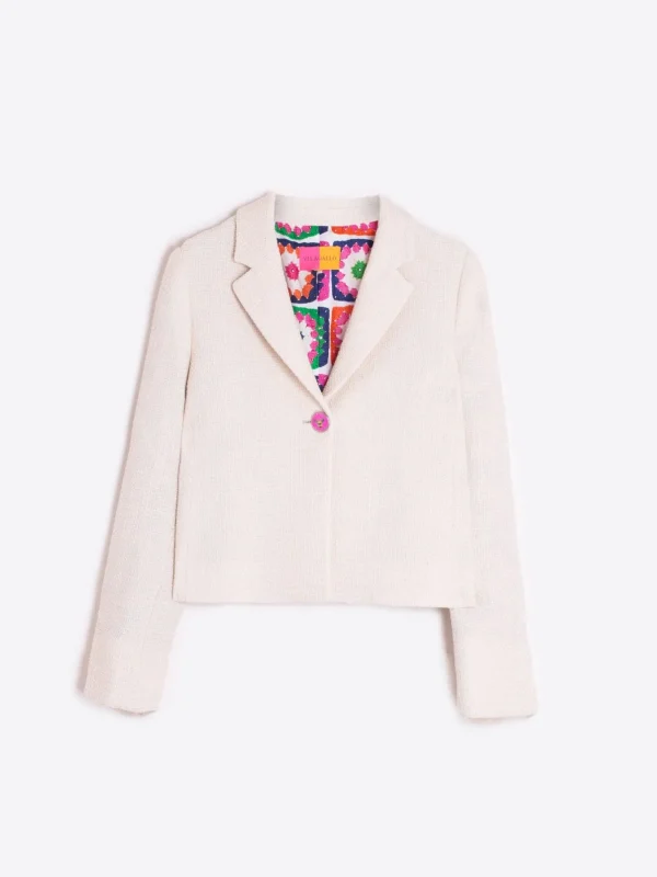 Jackets*Vilagallo Jacket Imma Madeline Ecru Lurex