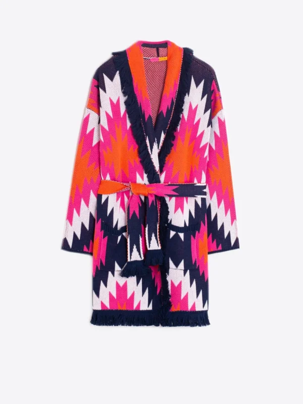 Knitwear*Vilagallo Knitwear Cardigan Navajo Ecru