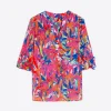 Shirts*Vilagallo Shirt Francina Palm Tree Print