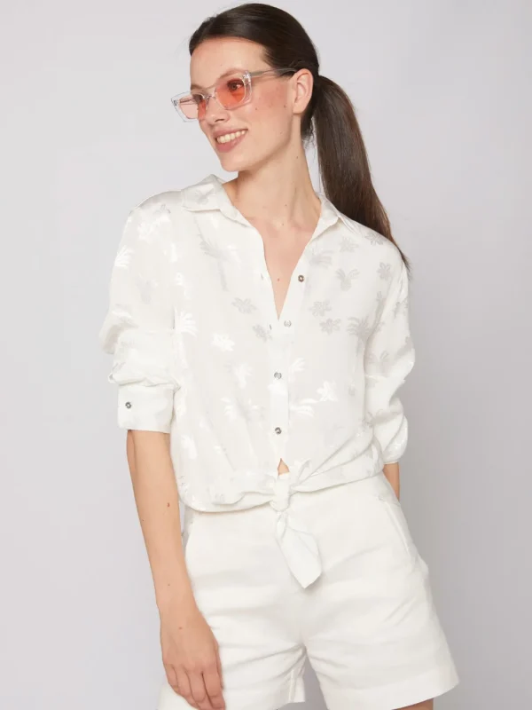 Shirts*Vilagallo Shirt Gaby Jacquard La Palma