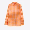 Shirts*Vilagallo Shirt Ginger Orange Vichy