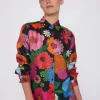 Shirts*Vilagallo Shirt Irina Maxi Flower Silk