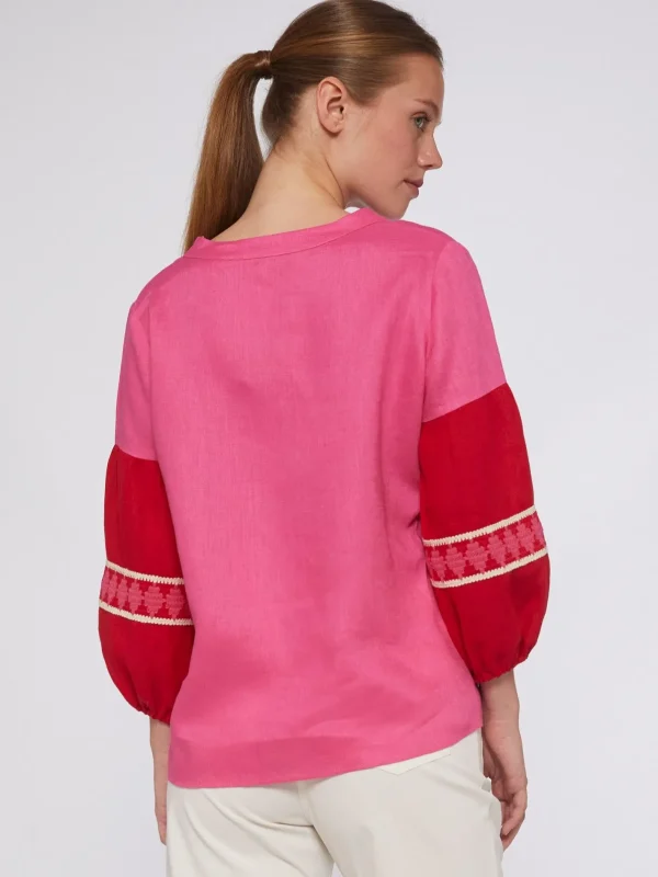 Shirts*Vilagallo Shirt Kaya Pink Linen