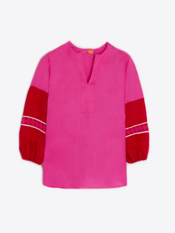 Shirts*Vilagallo Shirt Kaya Pink Linen