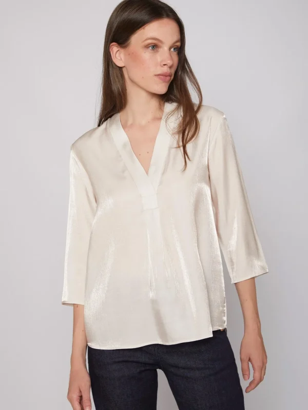 Shirts*Vilagallo Shirt Leandra Exru Satin