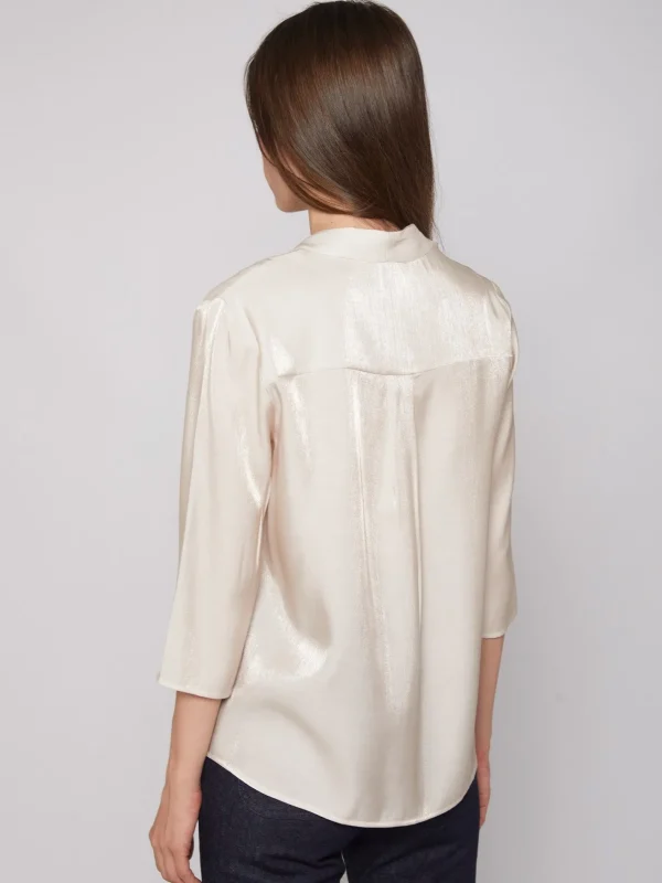 Shirts*Vilagallo Shirt Leandra Exru Satin