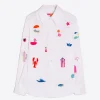 Shirts*Vilagallo Shirt Mafalda White Stripe