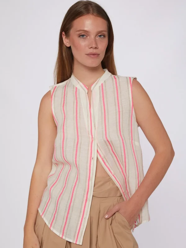 Shirts*Vilagallo Shirt Olimpia Pink Neon Stripes