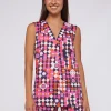Shirts*Vilagallo Shirt Orianna Pink Navy Geometric