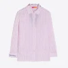 Shirts*Vilagallo Shirt Petra Emb Pink Stripe M