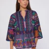 Shirts*Vilagallo Shirt Valerie Navy Menorca Cross Stitch
