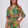Trousers*Vilagallo Short Sandra Tropical Print Voile