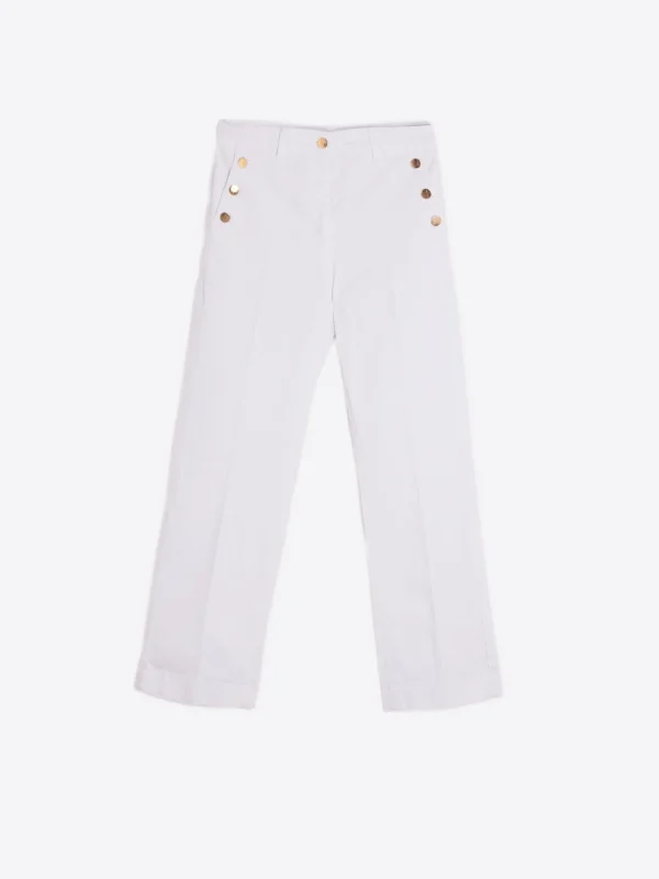 Trousers*Vilagallo Trouser Amelie White