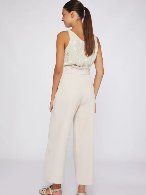 Trousers*Vilagallo Trouser Brisa Crep Crudo Strech