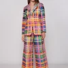 Trousers*Vilagallo Trouser Brisa Multicolour Check Gabardi