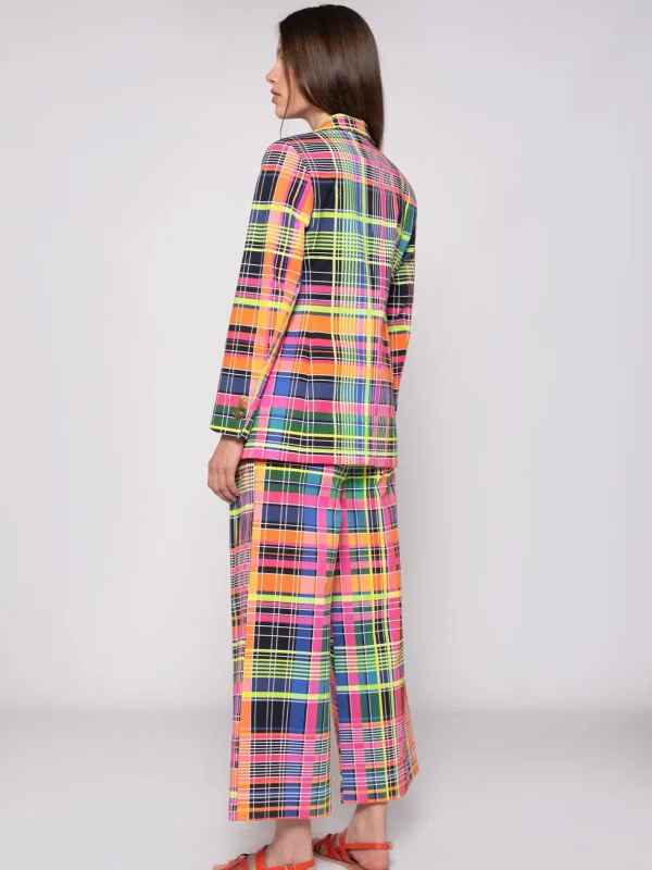 Trousers*Vilagallo Trouser Brisa Multicolour Check Gabardi