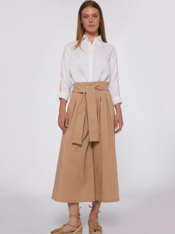 Trousers*Vilagallo Trouser Marie Beige Poplin