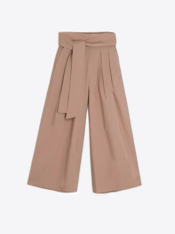 Trousers*Vilagallo Trouser Marie Beige Poplin