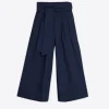 Trousers*Vilagallo Trouser Marie Navy Poplin Elast