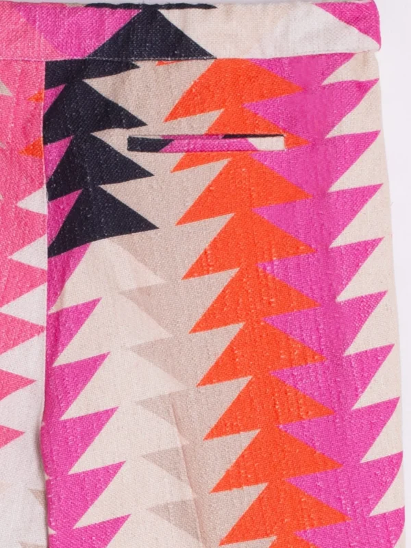 Trousers*Vilagallo Trouser Ornella Geometric Patern