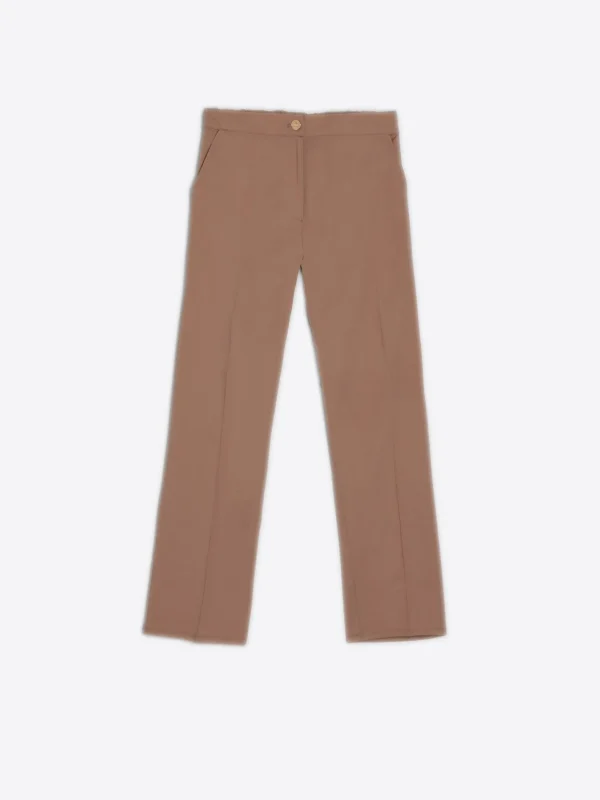 Trousers*Vilagallo Trouser Tiffany Beige Poplin