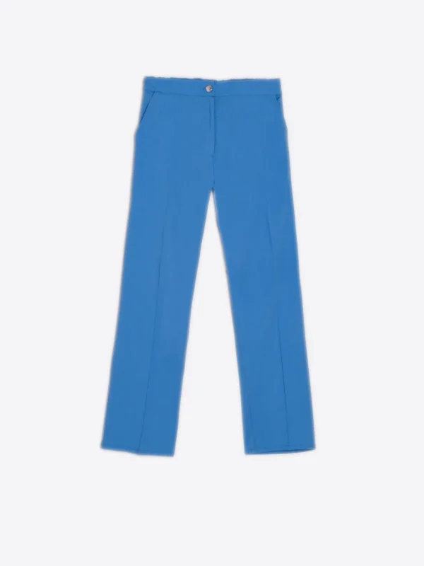 Trousers*Vilagallo Trouser Tiffany Blue Poplin