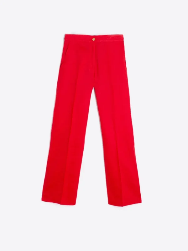 Trousers*Vilagallo Trouser Tiffany Coral Linen