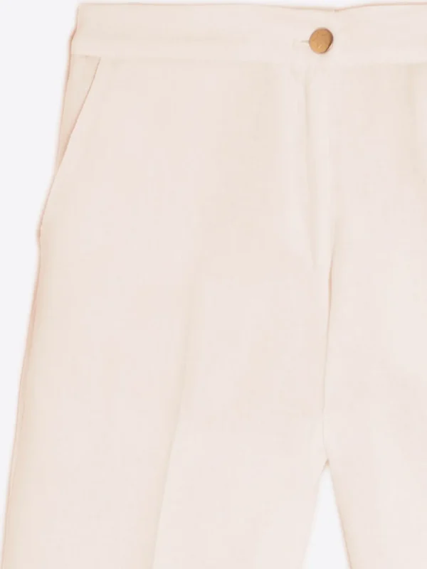 Trousers*Vilagallo Trouser Tiffany Crep Crudo Strech