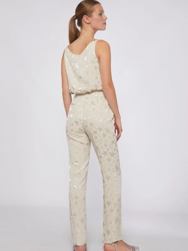Trousers*Vilagallo Trouser Tiffany Jacquard Ecru Star